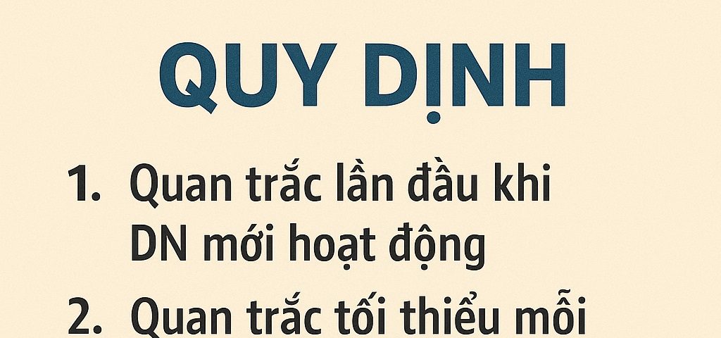 Quy định về quan trắc môi trường lao động