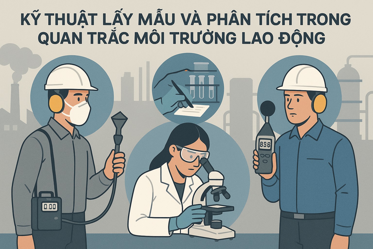 Kỹ thuật lấy mẫu và phân tích trong quan trắc môi trường lao động
